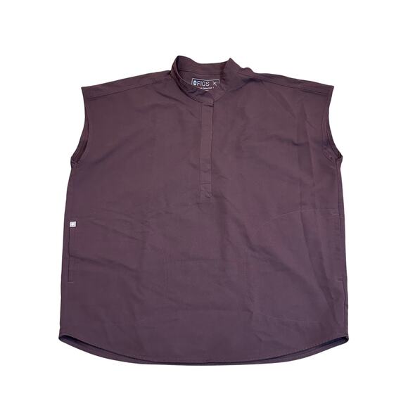 Figs Tops - Figs Rafaela Oversized Scrub Top in ESPRESSO Medium